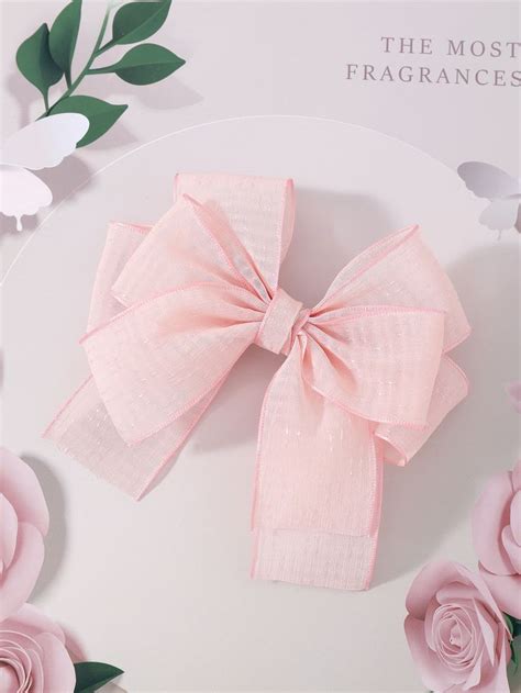 Girls Bow Decor Hair Clip Diy Hair Accessories Ribbon Handmade Flowers Fabric Girls Bows