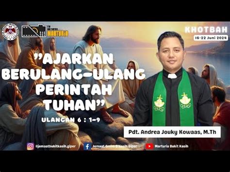 Khotbah Juni Bacaan Alkitab Ulangan Youtube