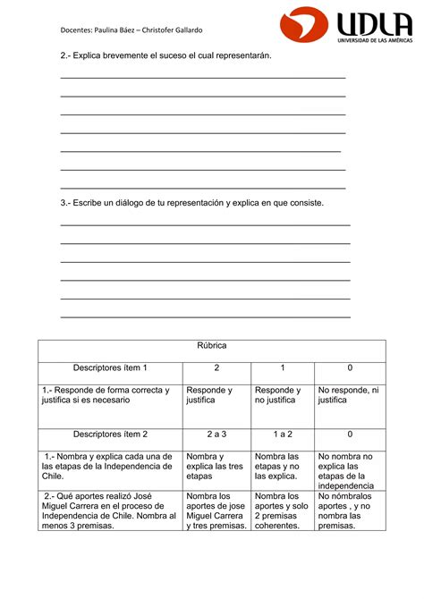 Prueba De Historia Pdf