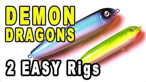 Catfish Rigs Two Simple To Tie Demon Dragon Rigs For Catfish Youtube