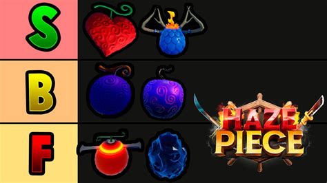 LA TIER LIST DEFINITIVA DE FRUTAS En Haze Piece Roblox One Piece