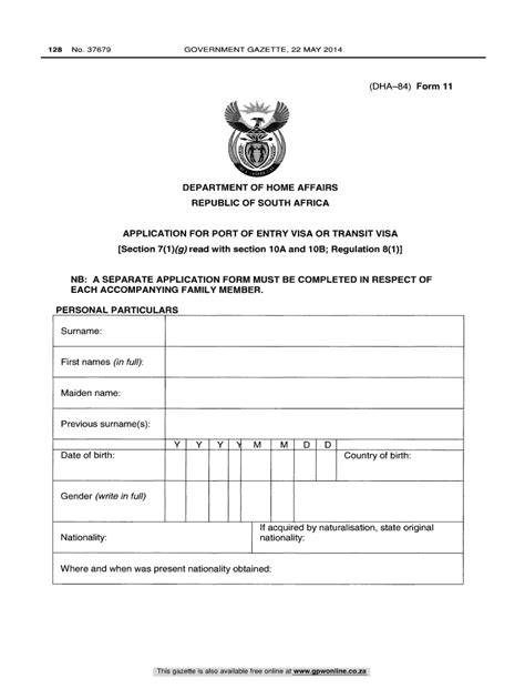 Dha Form South Africa Fill Online Printable Fillable Blank