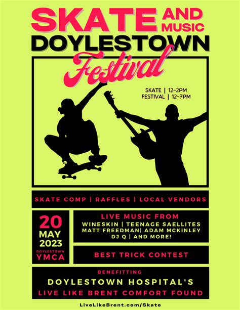 Doylestown YMCA Skate and Music Festival — Live Like Brent Foundation