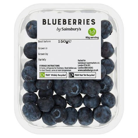 Sainsburys Blueberries 150g My Supermarket Compare