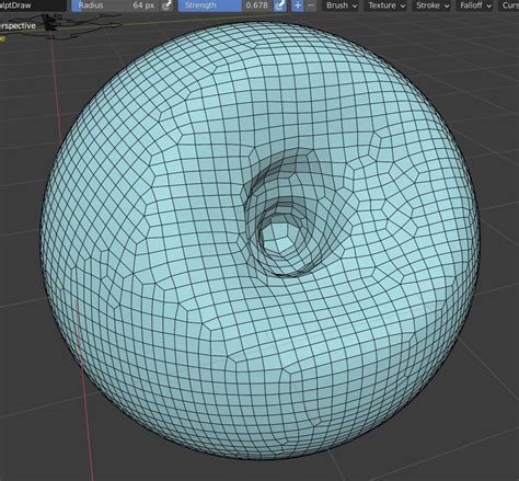 Sculpting Correct Way To Dig A Hole In Sculpt Mode Blender Stack