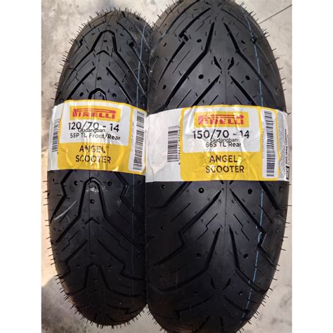 Jual Paket AEROX PIRELLI ANGEL SCOOTER 120 70 14 Dan 150 70 14 Ban Luar