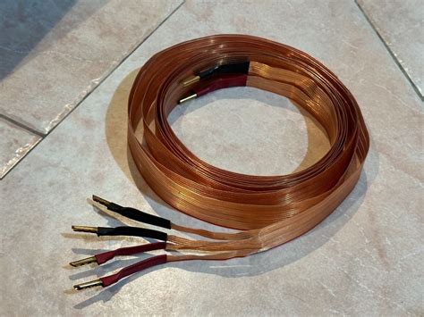 Nordost Flatline Gold Bi Wiring Speaker Cables 5 Metres Pair Original