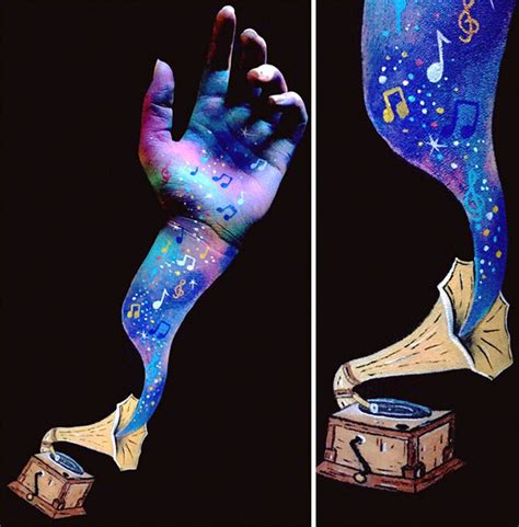 Lisha Simpson Uses Body Art To Turn Her Arms Into Optical Illusions