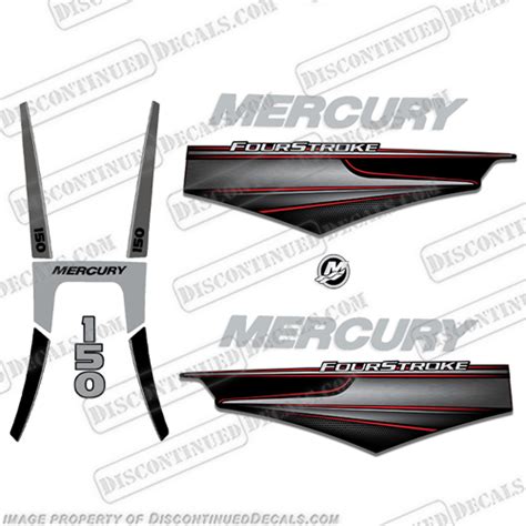 Mercury 150hp Fourstroke Decals 2011