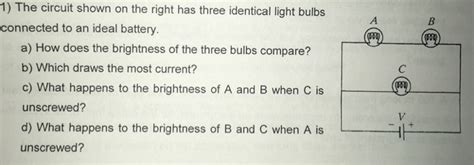 Solved The circuit shown on the right has three identical | Chegg.com 
