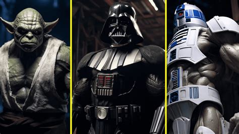 Star Wars As Se Ven Darth Vader Yoda Y Otros Personajes Como