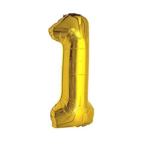 Extra Large Gold Foil Number 1 Balloon | Hobbycraft