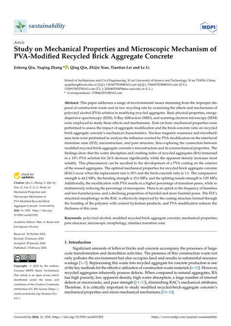 Pdf Study On Mechanical Properties And Microscopic Mechanism Of Pva