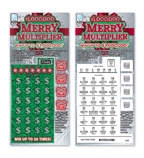 1 000 000 Merry Multiplier Instant Ticket Illinois Lottery