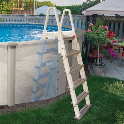 Confer Heavy Duty A Frame Ladder With Barrier Dohenys Pool Supplies Fast