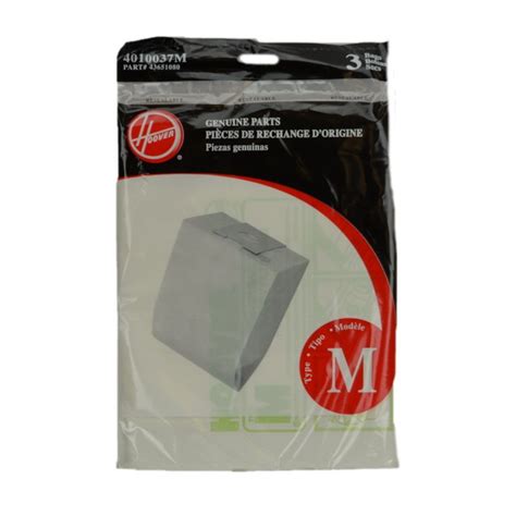 Hoover Bags Type M Dimension Canister 3 Pack 073502000373