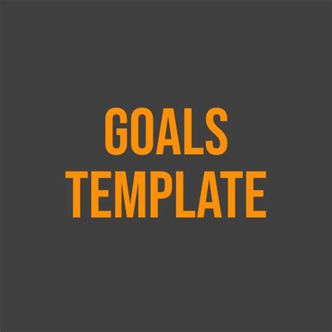 Goal Setting Template Pt Playbook