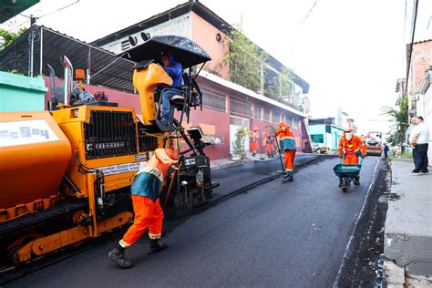 Programa Asfalta Manaus Da Prefeitura Entrega Mais Vias Recapeadas