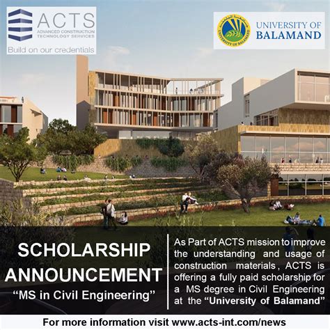 Balamand Scolarship - ACTS News