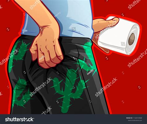 Vector Illustration Human Body Hemorrhoids Stock Vector Royalty Free