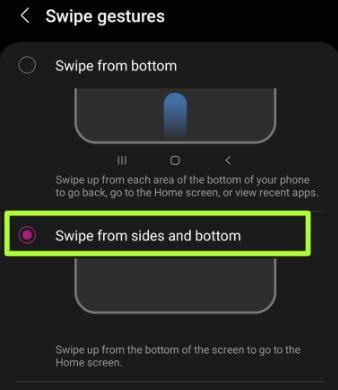 How To Use Full Screen Gestures Samsung S Ultra S S