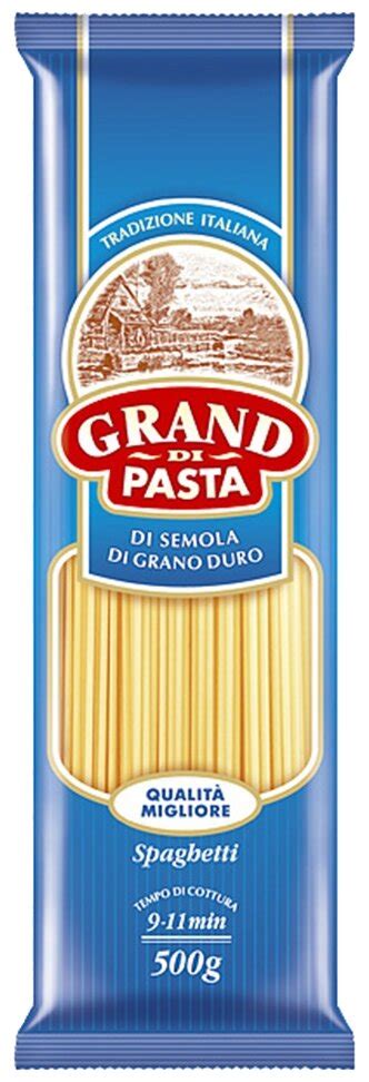 Grand Di Pasta Макароны Spaghetti, 450 г — купить в интернет-магазине ...