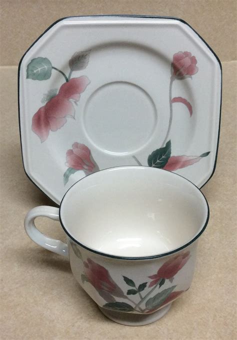 Vintage Mikasa Continental F3003 Silk Flowers Cup And Saucer Set Etsy