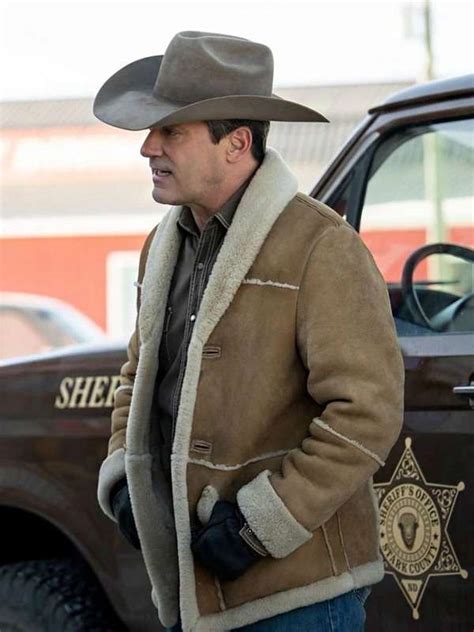 Fargo S05 Jon Hamm Jacket Suede Shearling Jacket