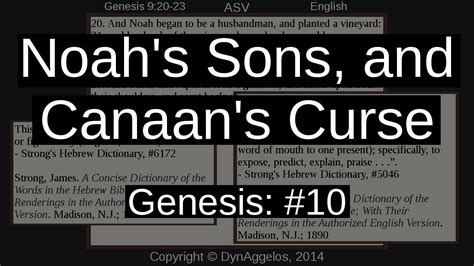 Noah S Sons And Canaan S Curse YouTube