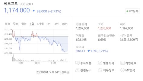 주식 종목 분석 에코프로 주가전망 사업분야 계열사 086520