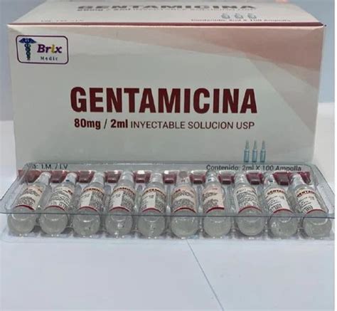 Gentamicina 80 Mg 2 Ml Usp Injection At ₹ 150vial In Mumbai Id