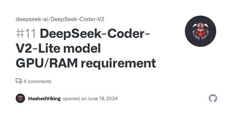 DeepSeek-Coder-V2-Lite model GPU/RAM requirement · Issue #11 · deepseek ...