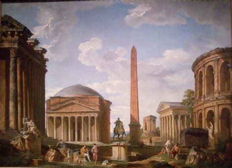 Roman Capriccio The Pantheon And Other Monuments Giovanni Paolo