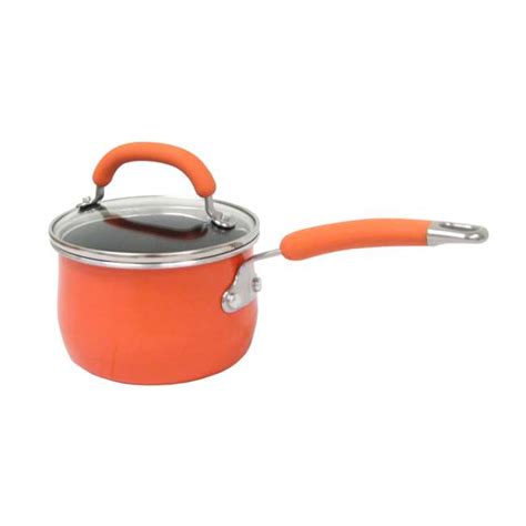 Rachael Ray 10 Piece Porcelain Enamel Cookware Set 13486 Orange