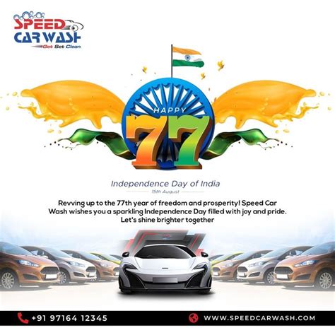 Speed Car Wash Wishing You A Sparkling Independence Day Filled With Joy