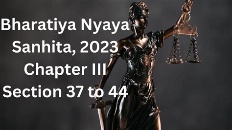 Bns Bharatiya Nyaya Sanhita Chapter Iii Section To