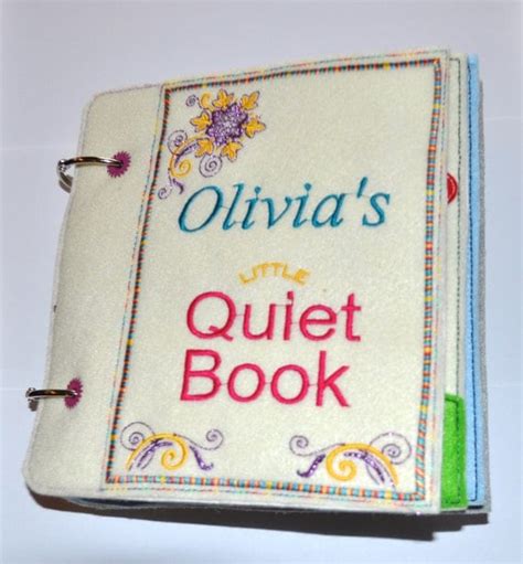 Complete Quiet Book Pages Machine Applique Embroidery By Inahoop