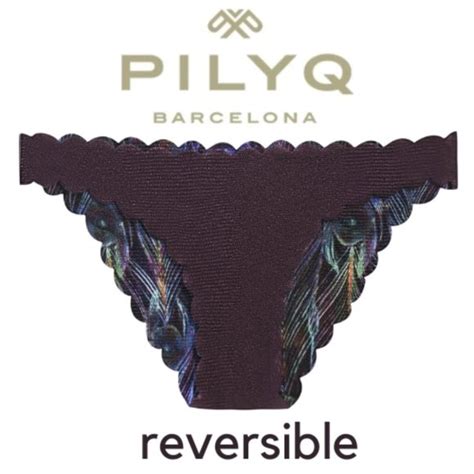 Pilyq Swim Nwt Pilyq Plume Reversible Seamless Wave Full Bikini