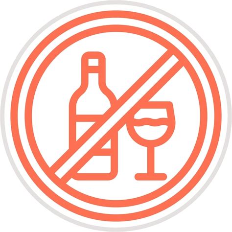 Premium Vector No Alcohol Vector Icon Design Illustration