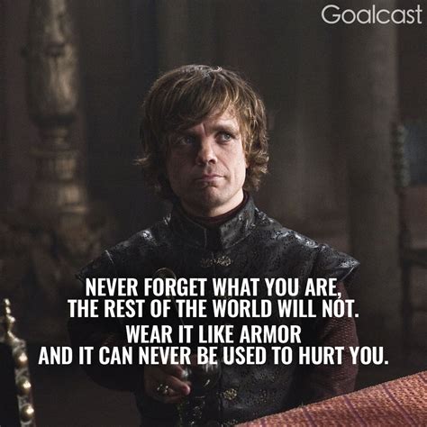 Tyrion Lannister Armor Quote