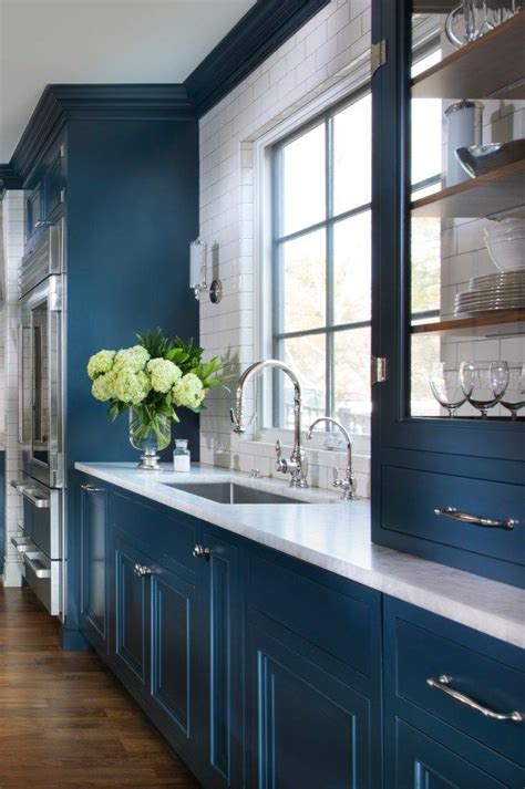 9 Pretty Blue Kitchen Design Ideas - Nikki's Plate | Blue kitchens ...