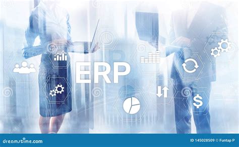 Sistema Del ERP Planeamiento Del Recurso De La Empresa En Fondo