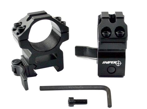 Inch Medium Profile Quick Release Scope Rings For Picatinny Rail