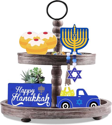 Decoraciones De Hanukkah Para El Hogar 5 Letreros De