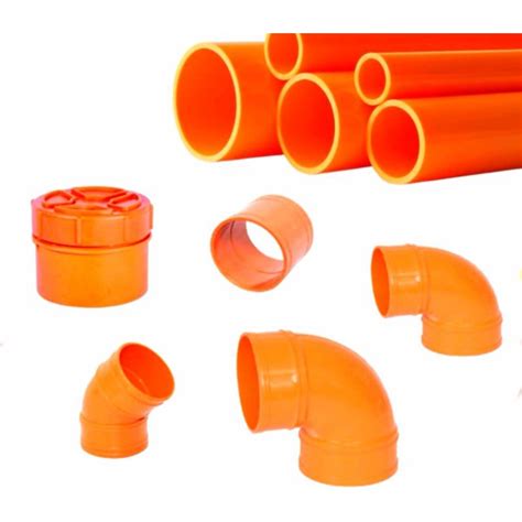 PVC Orange Fittings Sanitary Fittings Elbow 45 Elbow 90 CleanOut