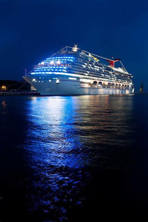 Cruise Ship At Night - Cruise Gallery