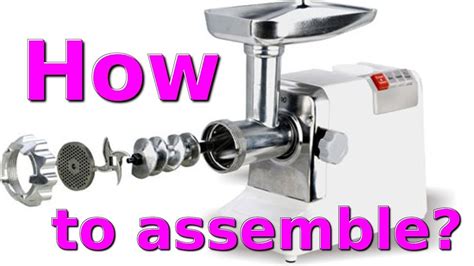 How To Assemble Electric Meat Grinder YouTube