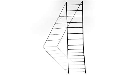 How To Draw A D Ladder Illusion Drawing Ladder Optical Illusion On