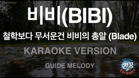 짱가라오케 노래방 비비 BIBI 철학보다 무서운건 비비의 총알 Blade Melody ZZang KARAOKE