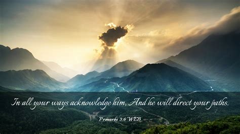 Proverbs 36 Web Desktop Wallpaper In All Your Ways Acknowledge Him